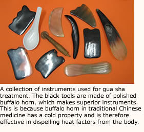 Instruments used in Gua Sha