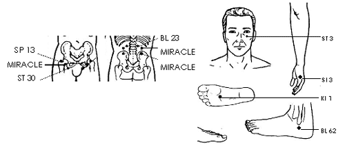 Lumbar Spine Acupuncture Points